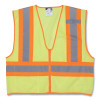 MCR Safety WCCL2LX3 Luminator Class II Safety Vests, 3X-Large, Lime
