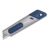 Pacific Handy Cutter E12208-9 Metti MD Safety Knife, Auto-Retract, Slide,Pointed, Plastic, Metal Detectable,  Grey/Blue