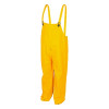 MCR Safety 200BPX2 200BP Classic Series Yellow Rain Pants Bib Overall Style with Fly Front, 0.35 mm, PVC/Polyester, 2X-Large