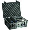 Pelican 1550000110 Protector Case, 1.18 ft, 20.66 in L x 17.2 in W x 8.40 in D, Black, with Foam