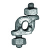 CM Columbus McKinnon M2252 Big Orange Mid-Grip Double Saddle Wire Rope Clips, 3/4 in, Galvanized Zinc