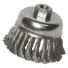 Anchor Brand 94858 Knot Wire Cup Brush, 6 in Dia, 5/8-11 Arbor, .014 in Carbon Steel