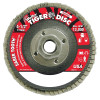 Weiler 50107 Saber Tooth Ceramic Flap Discs, 4 1/2 in, 80 Grit, 5/8 Arbor, 13,000 rpm