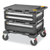 DeWalt DWST60520 TOUGHSYSTEM 2.0 DXL Modular Work Station 4-in-1, with Dolly, 30 in 2 Drawer Unit, 1 Deep Drawer, Worktop
