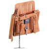 Klein Tools 5167 Electrician's Tool Pouch 11 Compartment Leather Belt Slot Black