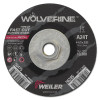 Weiler 56385 Wolverine Cutting Wheel, A24T, 4-1/2 in dia, 3/32 in Thick, 5/8 in in-11 UNC AH, 24 Grit, Type 27