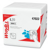 Kimberly-Clark Professional 47022 WypAll L20 Wiper, 12 in W x 12 in L, 1/4 Fold, White, 68/Pack, 12 PK/CA