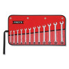 Proto JSCRMT12S Reversible Combination Ratcheting Wrench Set, 12-Pc, Chrome, 8 mm to 19 mm