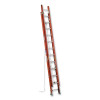 Werner D6224-2 Fiberglass D-Rung Extension Ladder, D6224-2, Type IA, 24 ft L, 19 in W, 300 lb Load Capacity, Orange