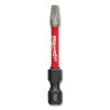 Milwaukee 48-32-4606 SHOCKWAVE 2 Inch #2 Square Recess Power Bit 5-Pack