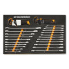 GEARWRENCH 86528 90T Modular Combination SAE/Metric Ratcheting Wrench/Hex Key Set, SAE/Metric, Includes Precut EVA Foam Tray, 44-Pc