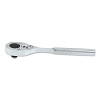 Proto J4749 Classic Standard Length Pear Head Ratchet 1/4 In Drive 5 In Knurled Handle