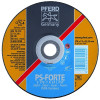 Pferd 61006 Depressed Center Wheel, 7 in Dia, 1/4 in Thick, 5/8 Arbor, 24 Grit, Grade L