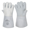 Tillman 750XL Stick Welding Gloves, 750, Split Elkskin Palm/Top Gr Elkskin BOH/Split Cowhide Cuff, XL, Pearl, 14 in L Cuff
