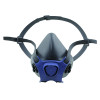 Moldex 7001 7000 Series Reusable Half-Mask Facepiece, Small, Gases/Particulates/Vapors, Thermoplastic Elastomer