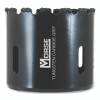 M.K. Morse MHSG72 Tungsten Carbide Grit Hole Saw, 4-1/2 in Cutting dia, 1-1/2 in Cutting Depth, Arbor Required (Sold Separately)
