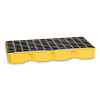 EAGLE 1632 Spill Containment, 2-Drum Modular Platform, HDPE, 5000 lb, 30 gal, 51-1/2 in W  x 26-1/4 in D x 6-1/2 in H, Y/B, ND