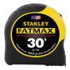 Stanley 33730 FatMax Classic Tape Measure, 1-1/4 in W x 30 ft L, SAE, Black/Yellow Case