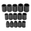 Proto J74204 TorquePlus Impact Socket Set 15-Piece 1/2 In Drive 6 Point Metric