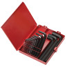 Eklind Tool 10118 Hex-L Key Set, 18 per set, Hex Tip, Inch, Short Arm