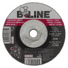 B-Line Abrasives 41247T Depressed Center Grinding Wheel, 4-1/2 in dia, 5/8 in-11 Arbor, 1/4 in Thick, 24 Grit, Aluminum Oxide