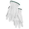 MCR Safety 3601M Premium Grade Grain Goatskin Drivers Gloves, 3601, Medium, Unlined, White