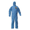 KleenGuard 58513 A20 Breathable Particle Protection Coveralls, Blue Denim, Large, ZF, EBWAH