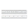 L.S. Starrett 52645 Steel Rule, 6 in, 4R, Steel, Spring Tempered, Hook