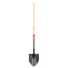 RAZOR-BACK 45530 Round Point Digging Shovel, 9.5 in W x 12 in L Blade, 48 in L North American Hardwood Straight Handle, Open-Back