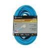 Southwire 02578000X Extension Cord with Power Light Indicator, SJTW, 50 ft, 1 Outlet, Cool Green
