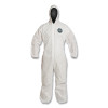 DuPont ProShield PB127SWHXL002500 Proshield 10 Coverall, Serged Seams, Attached Hood, Elastic Wrists and Ankles, Zipper Front, Storm Flap, White, X-Large