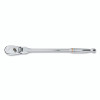 GEARWRENCH 81306T 90T Ratchet, Tear Drop, 1/2 in Drive, 16.98 in OAL, Alloy Steel, Full Polish Chrome, Flex Handle