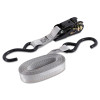 Keeper 05514 Ratchet Tie-Down Strap, High Tension, Vinyl-Coated S-Hooks, 1 in W x 14 ft L, 500 lb Load Capacity