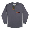 Comeaux 19062FR FR Treated Henley Shirt Long Sleeve Gray Size 3XL