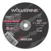 Weiler 56061 Wolverine Cut-Off Wheel Type 1 Aluminum Oxide 3 In x 1/4 In Arbor x 0.035 In 60 Grit A60T
