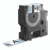 DYMO 622290 Industrial Rhino Permanent Polyester Label Cartridge, 3/4 in W x 18 ft L, Black Print on Clear Background