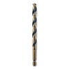 DeWalt DWA5021 Black and Gold Impact Ready Drill Bit, 21/64 in dia, 135 Split Point Tip, 4-3/4 in OAL