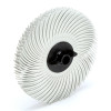 Scotch-Brite 7100138296 Radial Bristle Disc, 3 in dia x 3/8 in Arbor, 120 Grit, 25000 RPM, Ceramic, White