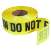 Empire Level 771006 Safety Barricade Tape, 3 in W x 1,000 ft L, Caution Do Not Enter, Yellow