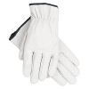 MCR Safety 3601L Premium Grade Grain Goatskin Drivers Gloves, 3601, Large, Unlined, White