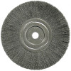 Weiler 01148 Narrow Face Crimped Wire Wheel, 8 in D, .008 Steel Wire