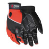MCR Safety 924S Multi-Task Mechanics Glove Red Spandex Synthetic Leather with Reinforced Palm Small