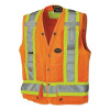 Pioneer V1010151U Hi-Viz Woven 150D Multi-Pocket Surveyor Vest 3XL Orange