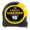 Stanley 33716 FatMax Classic Tape Measure, 1-1/4 in W x 16 ft L, SAE, Black/Yellow Case