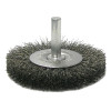 Weiler 17962 Crimped Wire Radial Wheel Brush, 2 1/2 in D, .014 in Steel Wire, 20,000 rpm