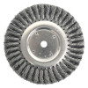 Weiler 08135 Standard Twist Knot Wire Wheel, 8 in D x 5/8 in W, .014 in Steel Wire, 6,000 rpm