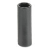 Grey Pneumatic 2025MD Impact Socket, 1/2 in Drive Size, 25 mm Socket Size, Hex, 6-point, Deep Length