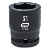 GearWrench 84842 Impact Socket 3/4 Inch Drive 31 MM 6 Point Standard Length