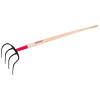 Razor-Back 75212 Manure Fork 4 Curved Tines 60 In Handle