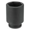 Grey Pneumatic 3034D Impact Socket, 3/4 in Drive Size, 1-1/16 in Socket Size, Hex, 6-point, Deep Length